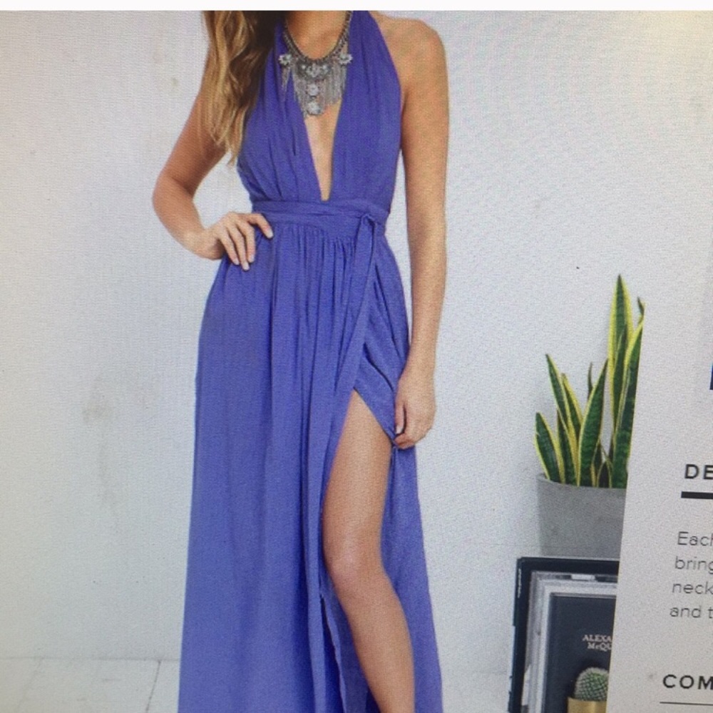 Lulu’s Periwinkle Blue Maxi Dress